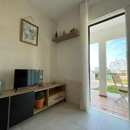 Xoriguer -apartamento Con Piscina Junto La Playa Lägenhet *